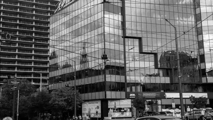 Glass towers